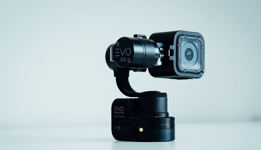 zoom sur une webcam hd noire de marque evo