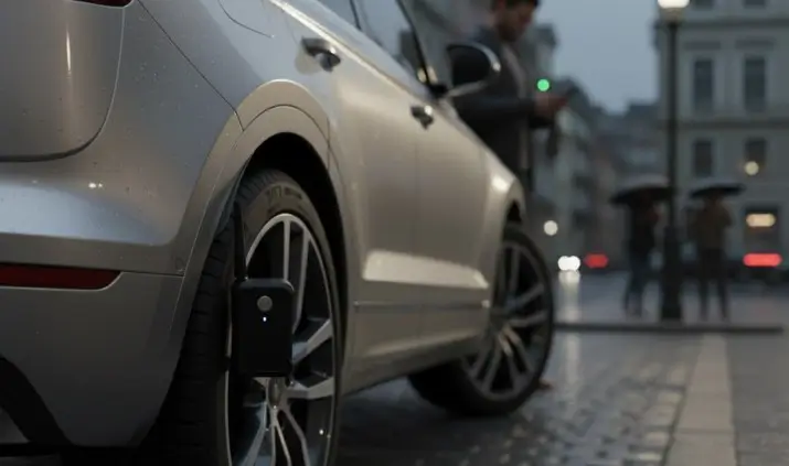 tracker GPS sur une voiture